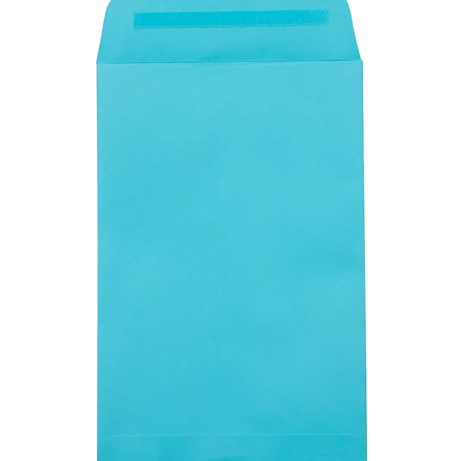 JAM Paper 6 x 9 Open End Envelopes, Pool Blue, 500 Pack (1644-102-500)* Business
