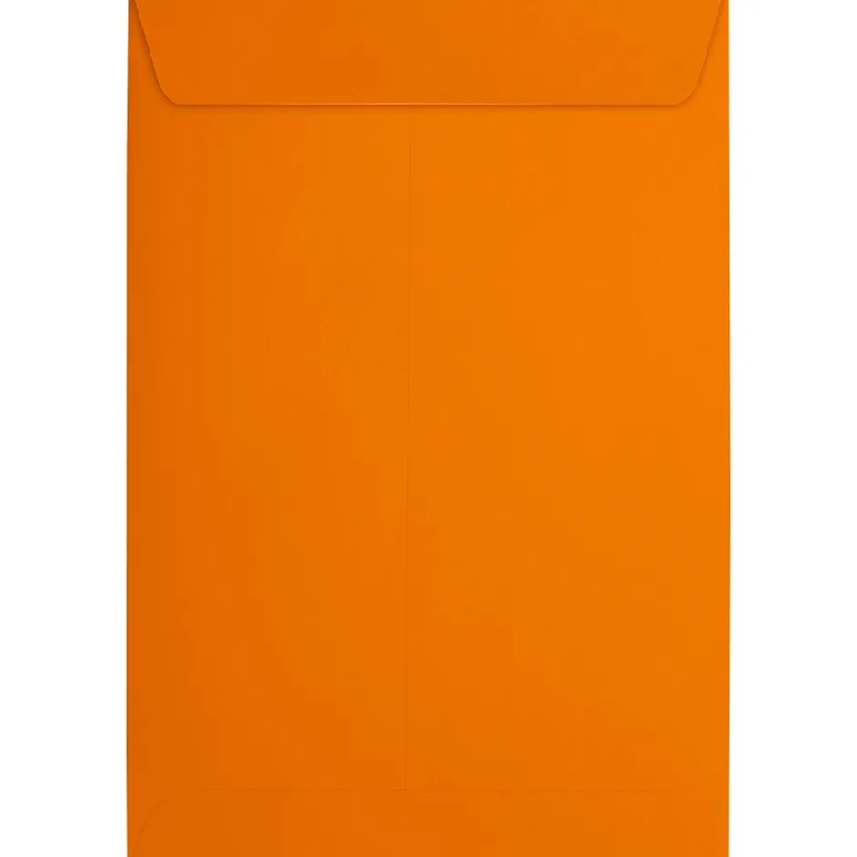 JAM Paper 6 x 9 Open End Envelopes ,Mandarin Orange, 50 Pack, Orange (EX1644-11-50)* Business