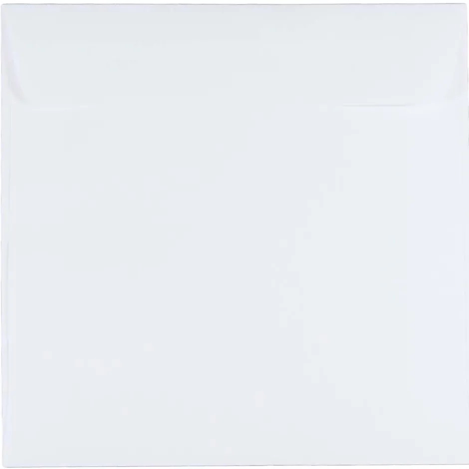 JAM Paper 6.5 x 6.5 Square Invitation Envelopes, White, 100/Pack (28417B)* Business