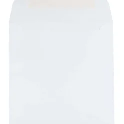 JAM Paper 6.5 x 6.5 Square Invitation Envelopes, White, 100/Pack (28417B)* Business
