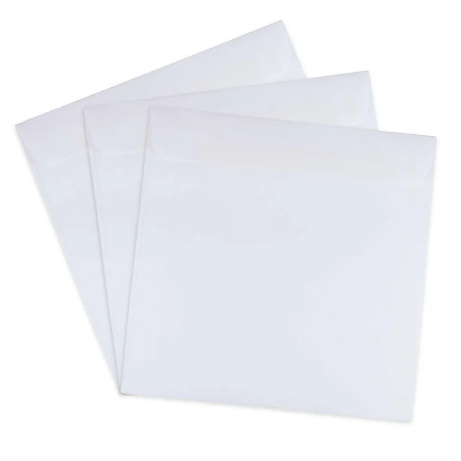 JAM Paper 8.5 x 8.5 Square Invitation Envelopes, White, 25/Pack (4231)* Business
