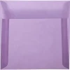 JAM Paper 6.5" x 6.5" Square Translucent Vellum Invitation Envelopes, Purple, 25/Pack (2812713)* Business