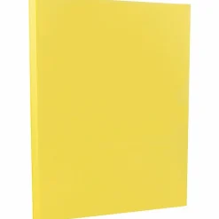 Clearance 8.5" x 11" Vellum Bristol Cardstock, 67lb, Yellow, 100/pack (169838G) Card Stock