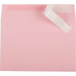 JAM Paper A9 Colored Invitation Envelopes with Peel & Seal Closure, 5 3/4" x 8 3/4", Light Pink, 100/Pack* Business