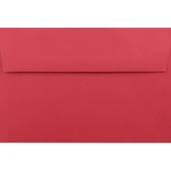 JAM Paper A9 Colored Invitation Envelopes, 5.75 x 8.75, Red Recycled, 50/Pack (14257I)* Business