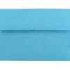 JAM Paper A7 Colored Invitation Envelopes, 5.25 x 7.25, Blue Recycled, 50/Pack (54093I)* Business