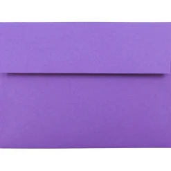 JAM Paper A7 Colored Invitation Envelopes, 5 1/4" x 7 1/4", Violet Purple Recycled, 50/Pack (80278I)* Business