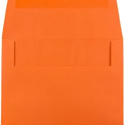JAM Paper A6 Colored Invitation Envelopes, 4.75 x 6.5, Orange Recycled, 25/Pack (15905)* Business