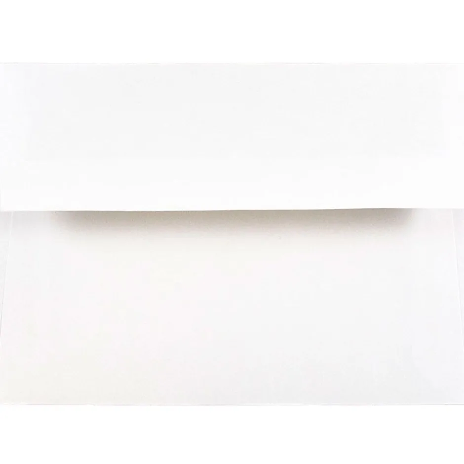 JAM Paper A6 Foil Lined Invitation Envelopes, 4.75 x 6.5, White with Silver Foil, 25/Pack (82927)* Business