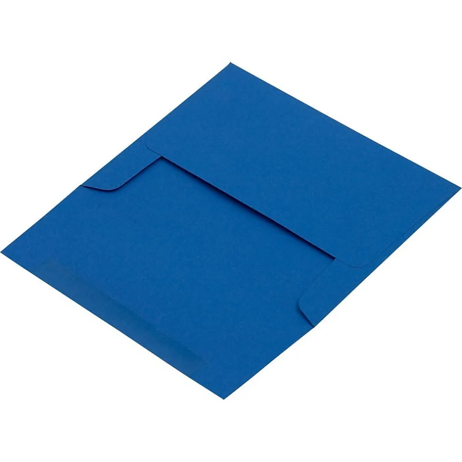 JAM Paper A2 Invitation Envelope 4 3/8" x 5 3/4", Presidential Blue, 25/Pack (563913396)* Business