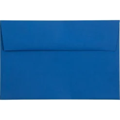 JAM Paper A9 Invitation Envelope 5 3/4" x 8 3/4", Presidential Blue, 25/Pack (563916910)* Business
