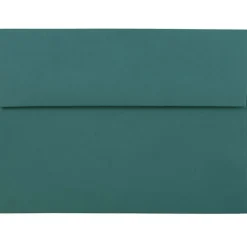 JAM Paper A7 Invitation Envelopes, 5.25 x 7.25, Teal, 25/Pack (21517152)* Business