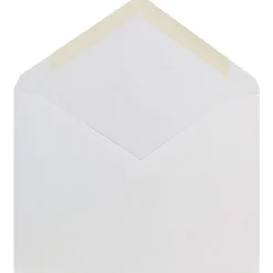 JAM Paper A6 Invitation Envelopes with V-Flap, 4.75 x 6.5, White, 25/Pack (J0567)* Business