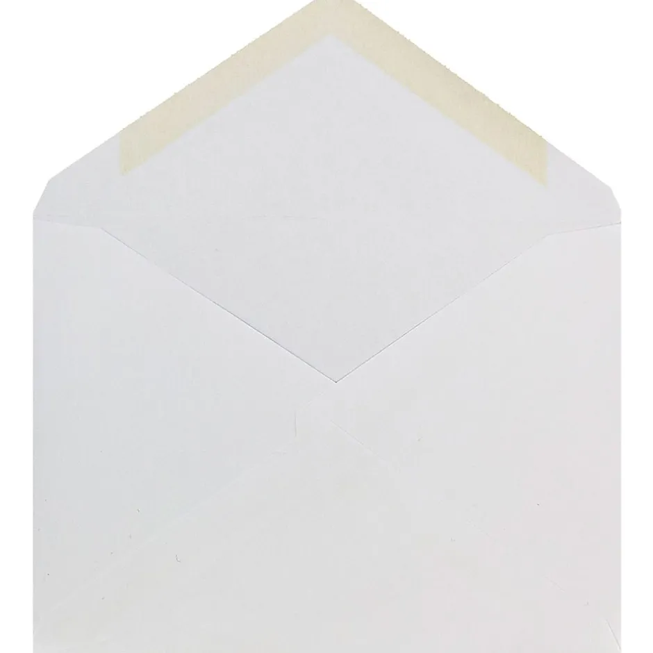 JAM Paper A6 Invitation Envelopes with V-Flap, 4.75 x 6.5, White, 25/Pack (J0567)* Business