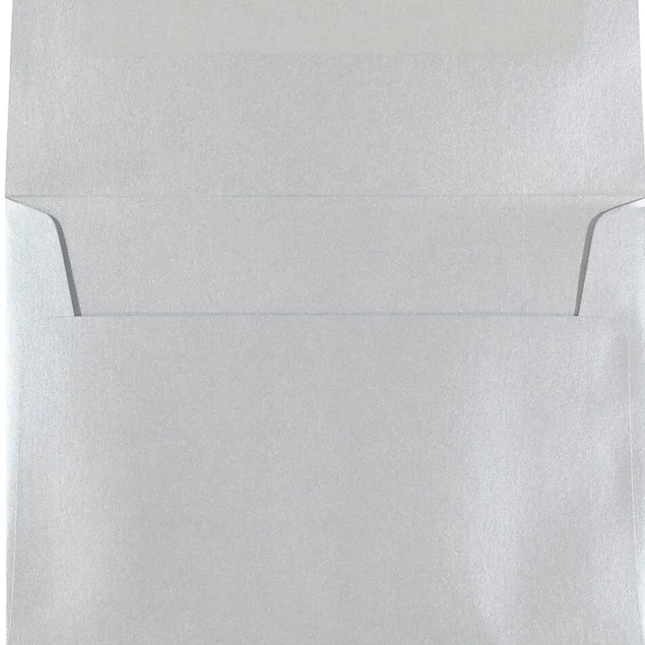 JAM Paper A7 Metallic Invitation Envelopes, 5.25 x 7.25, Stardream Silver, 50/Pack (GCST709I)* Business