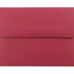 JAM Paper A2 Metallic Invitation Envelopes, 4.375 x 5.75, Stardream Jupiter Red, 25/Pack (SD5370 20)* Business