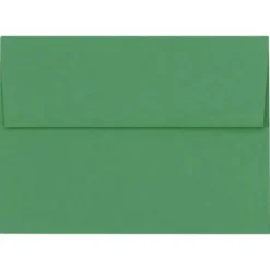 JAM Paper A4 Self Seal Invitation Envelopes, 4 1/4" x 6 1/4", Holiday Green, 50/Pack (LUX-4872-L17-50)* Business