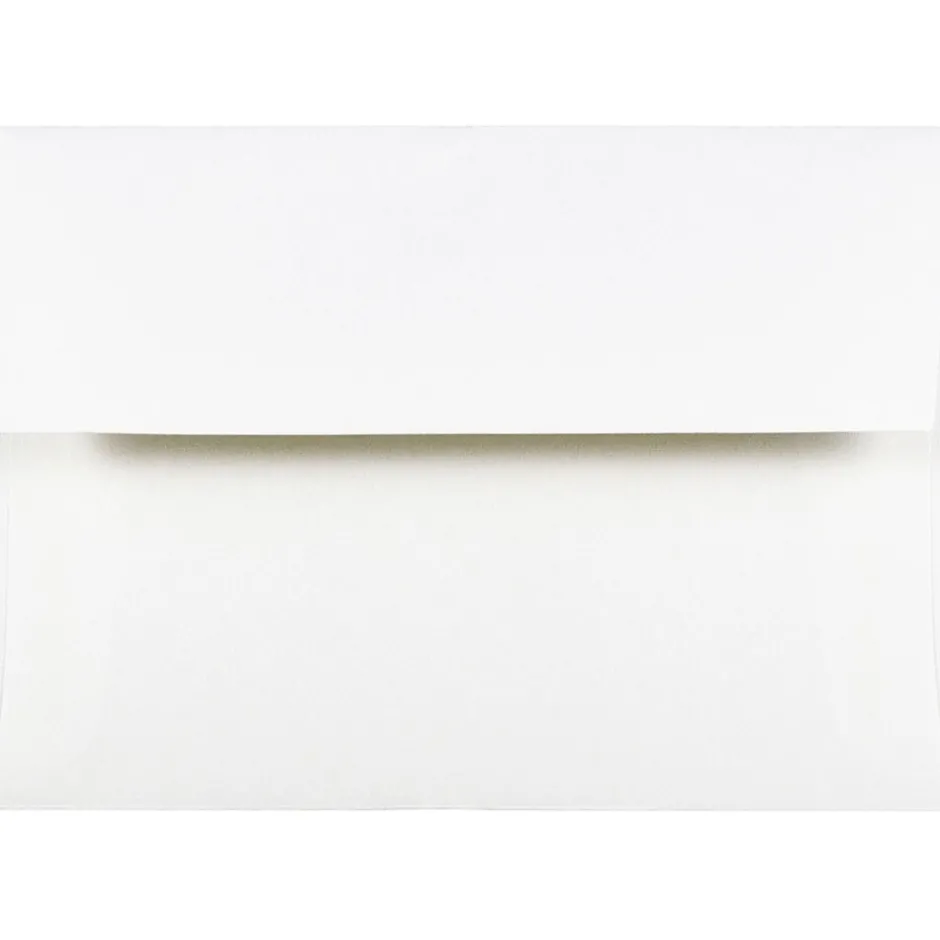 JAM Paper A2 Strathmore Invitation Envelopes, 4.375 x 5.75, Bright White Wove, 50/Pack (191151I)* Business