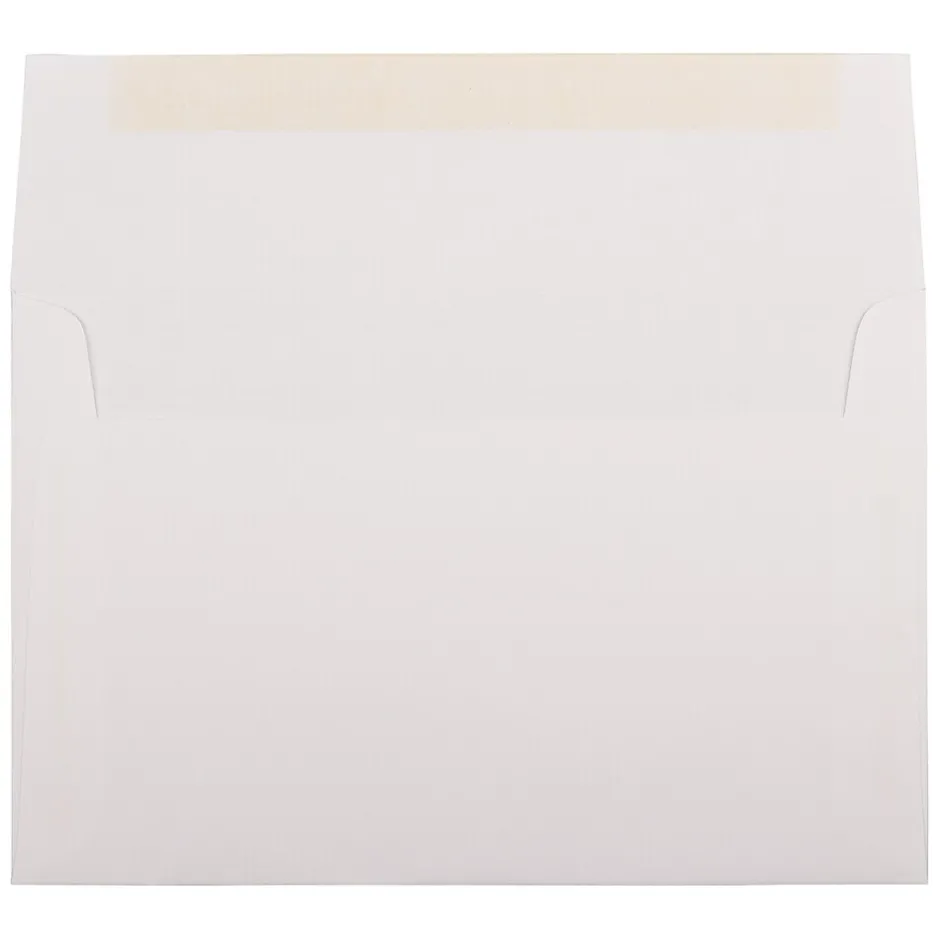 JAM Paper A9 Strathmore Invitation Envelopes, 5.75 x 8.75, Bright White Wove, 25/Pack (31911140)* Business