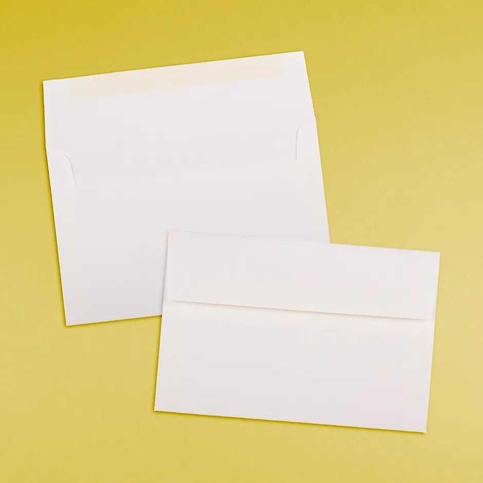 JAM Paper A9 Strathmore Invitation Envelopes, 5.75 x 8.75, Bright White Wove, 25/Pack (31911140)* Business