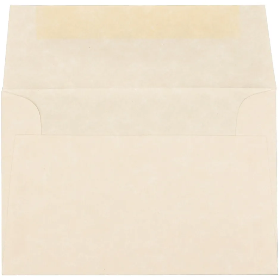 JAM Paper 4Bar A1 Parchment Invitation Envelopes, 3.625 x 5.125, Natural Recycled, 25/Pack (900795107)* Business