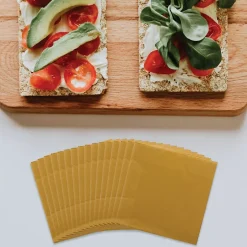 Napkins<JAM Paper Beverage Napkin, 2-ply, Gold, 50 Napkins/Pack (356028327)