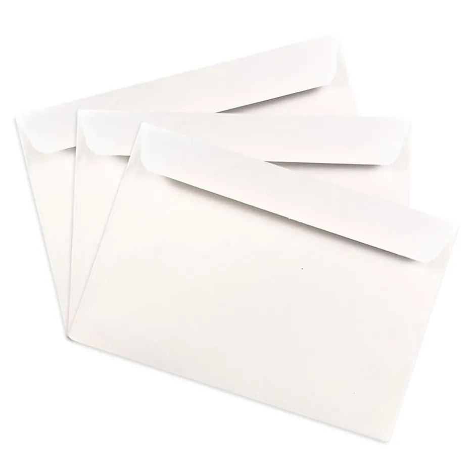 JAM Paper Booklet Commercial Envelopes, 7 1/2" x 10 1/2", White, 50/Pack (4246H)* Business