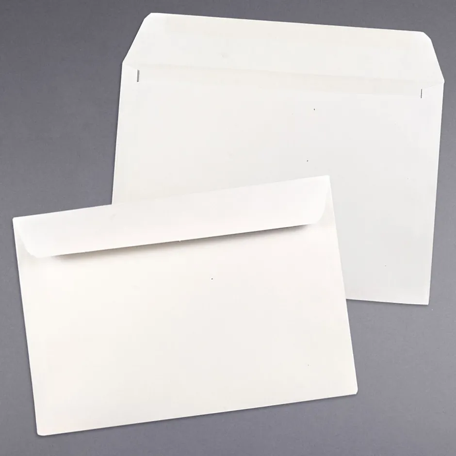 JAM Paper Booklet Commercial Envelopes, 7 1/2" x 10 1/2", White, 50/Pack (4246H)* Business