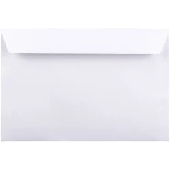 JAM Paper Booklet Commercial Envelopes, 6" x 9", White, 50/Pack (4238i)* Business