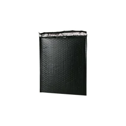 JAM Paper Bubble Padded Mailers with Peel and Seal Closure, 10" x 13", Black Matte, 12/Pack (V0140117)* Bubble Mailers
