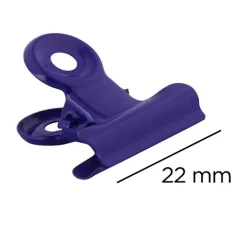 JAM Paper Bulldog Clip, , 25/Pack (21632818) Purple Best