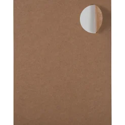 JAM Paper Circle Round Label Sticker Seals, 2.5 Inch Diameter, Brown Kraft, 120/Pack (2147618897)* Shipping Labels