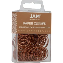 JAM Paper Circular Small Paper Clips, , 2 Packs of 50 (21832061B) Rose Gold Online