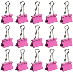 JAM Paper Colored Binder Clips, Medium, 5/8