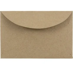 JAM Paper 3Drug Mini Recycled Kraft Envelopes, 2.3125 x 3.625, Brown Kraft Paper Bag, 100/Pack (5207691A)* Business