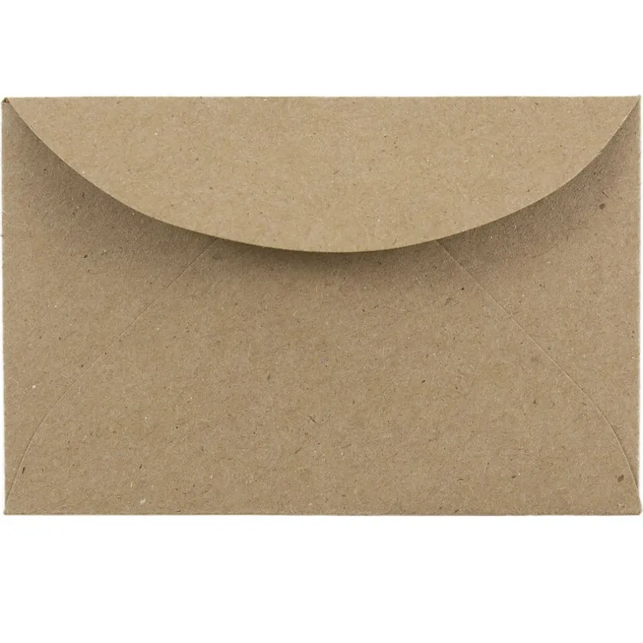 JAM Paper 3Drug Mini Recycled Kraft Envelopes, 2.3125 x 3.625, Brown Kraft Paper Bag, 100/Pack (5207691A)* Business