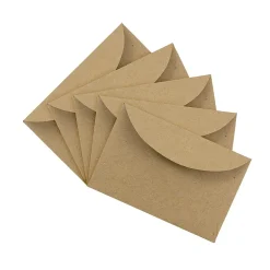 JAM Paper 3Drug Mini Recycled Kraft Envelopes, 2.3125 x 3.625, Brown Kraft Paper Bag, 100/Pack (5207691A)* Business
