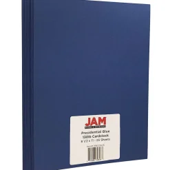 Best Extra Heavyweight 130 lb. Cardstock Paper, 8.5" x 11", Presidential Blue, 25 Sheets/Pack (296131626) Card Stock