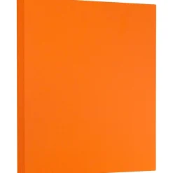 Clearance Extra Heavyweight 130 lb. Cardstock Paper, 8.5" x 11", Mandarin Orange, 25 Sheets/Pack (295831634) Card Stock