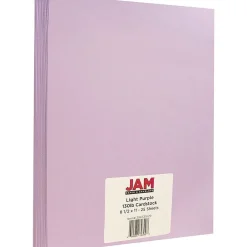 Outlet Extra Heavyweight 130 lb. Cardstock Paper, 8.5" x 11", Light Purple, 25 Sheets/Pack (296331629) Card Stock