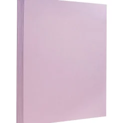 Outlet Extra Heavyweight 130 lb. Cardstock Paper, 8.5" x 11", Light Purple, 25 Sheets/Pack (296331629) Card Stock