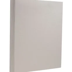 Clearance Extra Heavyweight 130 lb. Cardstock Paper, 8.5" x 11", Light Gray, 25 Sheets/Pack (296631632) Card Stock