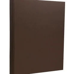 Extra Heavyweight 130 lb. Cardstock Paper, 8.5" x 11", Chocolate Brown, 25 Sheets/Pack (296431636) Card Stock