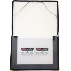 JAM Paper Fabric Portfolio Case with Elastic Closure, Clear (368331609)