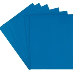 JAM Paper Glossy 2-Pocket Portfolio Folder, , 6/Pack (385Gbua) Blue Best