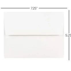 JAM Paper Gummed A7 Invitation Envelopes, 5 1/4