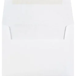 JAM Paper Gummed A2 Invitation Envelopes, 5 3/4" x 4 3/8", White, 100/Pack (MOOP6250LDIC)* Business