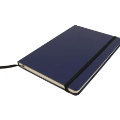 JAM Paper Hardcover Notebook with Elastic, Large Journal, 5 7/8 x 8 1/2, Blue, 100 Lined Sheets, Sold Individually (340526607) Outlet