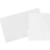 JAM Paper Heavy Duty Two-Pocket Plastic Folders, White, 6/Pack (383HWHD) Online