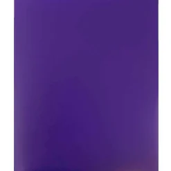 JAM Paper Heavy Duty Two-Pocket Plastic Folders, Purple, 6/Pack (383NPURPLED) Sale